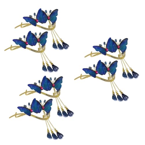 Healeved 6stücke Schmetterlings Haarklammern Mit Quasten Elegante Haarspangen Mit Strass Für Damen Für Hochzeiten Und Besondere Anlässe Rutschfest Und Bequem Im Alltag von Healeved