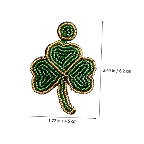 Healeved Shamrock Ohrhänger mit Perlen Handgewebt Kreative Party Ohrringe für Damen Leichte Bequeme Ohrstecker Festliche Schmuckstücke für Geburtstags und Kostümpartys Healeved Shamrock Ohrhänger mit Perlen Handgewebt Kreative Party Ohrringe für Damen Leichte Bequeme Ohrstecker Festliche Schmuckstücke für Geburtstags und Kostümpartys von Healeved