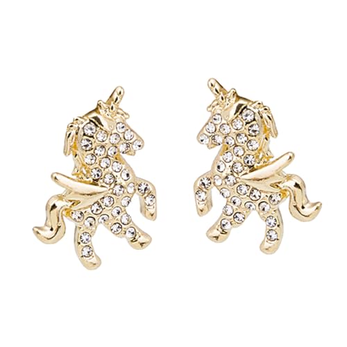 Healeved Silber Einhorn Ohrstecker mit Strass Filigraner Ohrschmuck Langlebige Legierung Leichter Ohrschmuck für Damen Einzigartiges Design für Partys Geschenk Healeved Silber Einhorn Ohrstecker mit Strass Filigraner Ohrschmuck Langlebige Legierung Leichter Ohrschmuck für Damen Einzigartiges Design für Partys Geschenk von Healeved