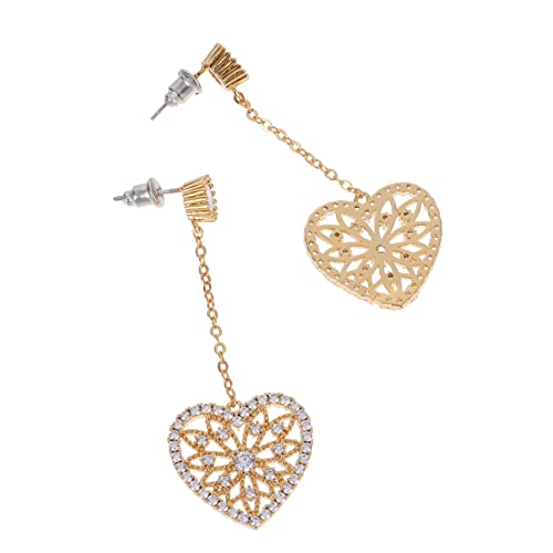 Healeved Silber Herz Ohrringe mit Quaste Tropfenohrringe Gold für Damen Hypoallergen Stilvolle Schmuckstücke für Healeved Silber Herz Ohrringe mit Quaste Tropfenohrringe Gold für Damen Hypoallergen Stilvolle Schmuckstücke für von Healeved