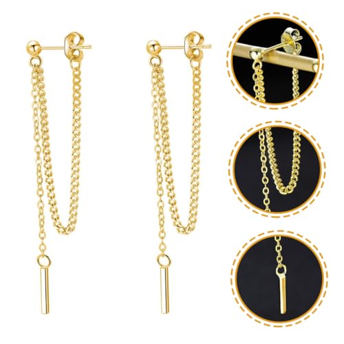 Healeved Silber Ohrstecker mit Abnehmbarer Gliederkette Elegante Tassel Ohrringe für Damen und Mädchen Minimalistischer Schmuck für Alltag und Besondere Anlässe Hautfreundlich und Healeved Silber Ohrstecker mit Abnehmbarer Gliederkette Elegante Tassel Ohrringe für Damen und Mädchen Minimalistischer Schmuck für Alltag und Besondere Anlässe Hautfreundlich und von Healeved