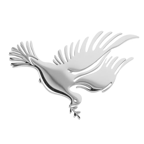 Healeved Silberne Friedens-tauben-brosche Memorial Anstecknadel mit Antiexposure Schutz Elegantes Metall-design für Anzüge Vielseitige Schmuckaccessoire für Gedenkfeiern und von Healeved