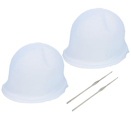 Healeved Silikon-haarfärbehut-set 4-teilig Färbekappe Mit Häkelnadeln Für Den Heimsalon Kein Design von Healeved