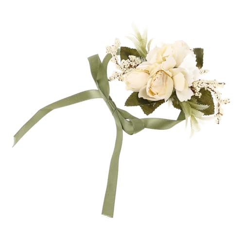 Healeved Vielseitige Handgelenk Corsage Kunstblumenarmband für Hochzeiten Brautjungfern und Partys Langlebig und Frische Blumendekoration Wiederverwendbar von Healeved