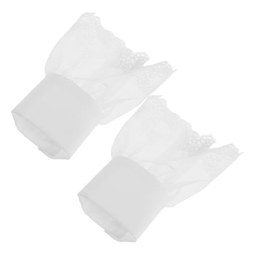 Healeved Spitzen Handgelenkmanschetten Damen Abnehmbare Fake ärmel aus Feinem Mesh für Vielseitige Modeaccessoires Geeignet für Cosplay Partys und Kleider von Healeved