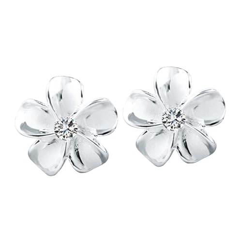 Healeved Sterling Silber Ohrstecker Damen Blumenohrringe mit Funkelndem Zirkonia Ohrschmuck für Mädchen Alltags und Party Accessoires Geschenkidee von Healeved