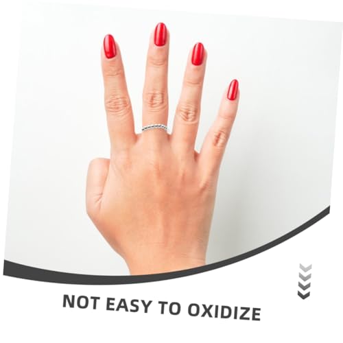 Healeved Stapelbare Ringe Für Damen Modeaccessoire Für Mädchen Verstellbare Perlenringe Aus Eheringe Im Vintage-stil Verstellbare Ringe Für Finger Aller von Healeved
