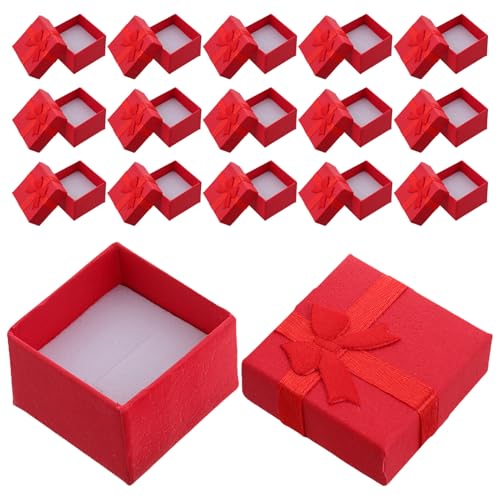 Healeved 24stücke Schmuckschatulle Rot Aus Pappe Mit Schleifendeckel Für Ringe Ohrringe Halsketten Aufbewahrung Schmuckbox Geschenkbox Für Frauen Geburtstag Jahrestag Valentinstag Healeved 24stücke Schmuckschatulle Rot Aus Pappe Mit Schleifendeckel Für Ringe Ohrringe Halsketten Aufbewahrung Schmuckbox Geschenkbox Für Frauen Geburtstag Jahrestag Valentinstag von Healeved
