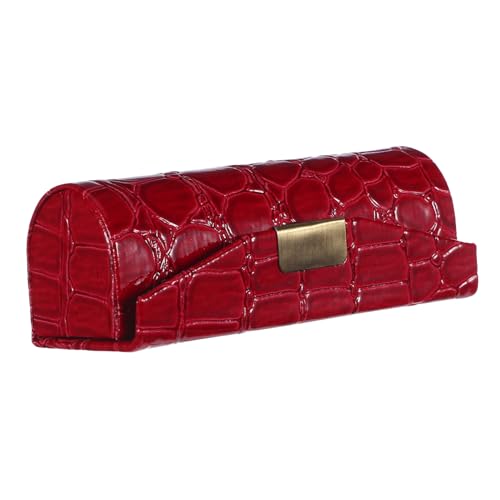 Healeved Lippenstiftetui Mit Spiegel Tragbarer Lippenstifthalter Aus Leder Organizer Für Reise Aufbewahrungsbox Für Damen Kompakt Und Stilvoll von Healeved