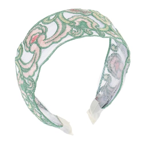 Healeved Breites Floral Gesticktes Haarband Aus Für Frauen Modisches Accessoire Für Mädchen Vielseitig Einsetzbar Als Haarschmuck Oder Haarclip Angenehm Zu Tragen Für Alltag von Healeved