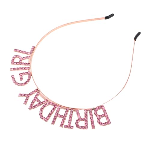 Healeved Happy Birthday Stirnband Für Mädchen Glitzernde Krone Mit Strassdetails Für Geburtstagsfeiern Accessoires Für Mädchen Leicht Und Komfortabel Zu Tragen von Healeved