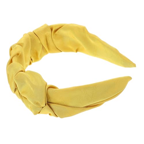 Healeved Stirnband breites haarband breiter haarreif Falten Haarband Damen Kopfband Damen Haarband Hautpflege-Stirnbänder für Frauen modische Stirnbänder frauen kopfschmuck Stoff Yellow Healeved Stirnband breites haarband breiter haarreif Falten Haarband Damen Kopfband Damen Haarband Hautpflege-Stirnbänder für Frauen modische Stirnbänder frauen kopfschmuck Stoff Yellow von Healeved