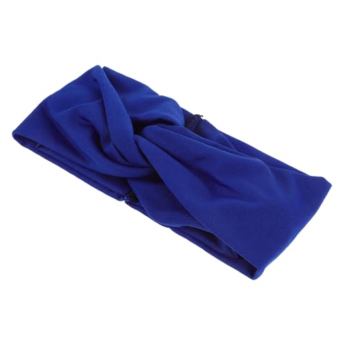Healeved Damen Elastisches Turban Stirnband Für Haarstyling Atmungsaktive Knotenförmige Haarschleife Blau Für Partys Tanzen Und Täglichen Gebrauch von Healeved
