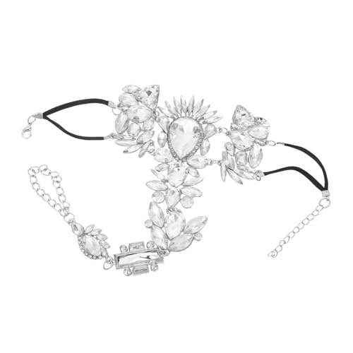 Healeved Strand Fußkettchen Fußkettenschmuck Für Frauen Fußkettchen Ketten Knöchelschmuck Für Frauen Mondstein Strass Naturstein Perlen von Healeved