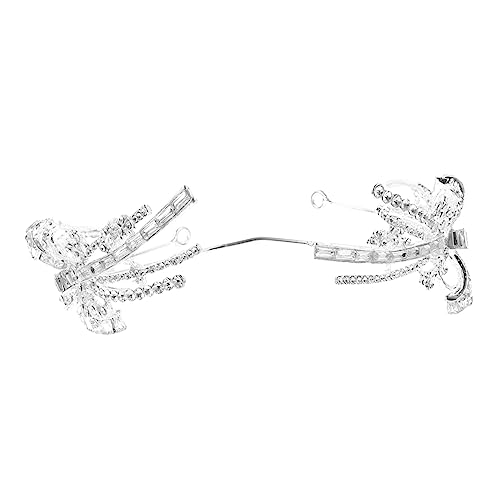 Healeved Strass Haarreif mit Funkelnden Kristallen Silbernes Headband Crown für Frauen Eleganter Kopfschmuck für Hochzeit Geburtstag Party und Festliche Anlässe von Healeved