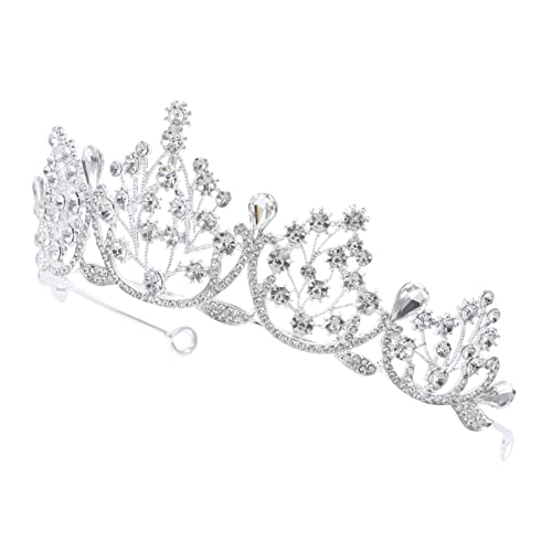 Healeved Barockkrone Mit Strass Für Hochzeit Geburtstag Party Kopfbedeckung Für Frauen Mädchen Stilvolle Tiara Haar Zubehör von Healeved
