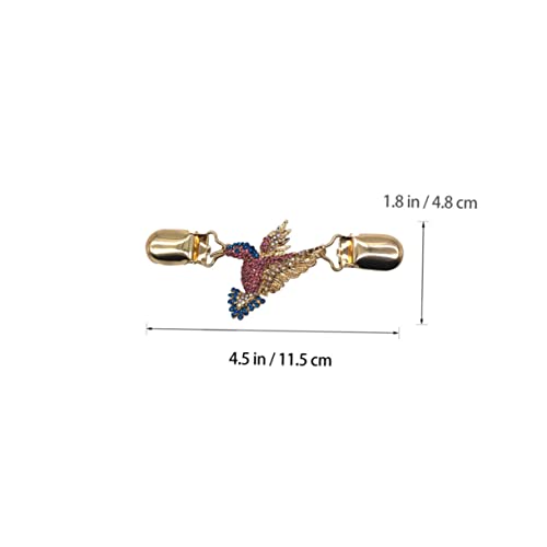 Healeved Strickjacken Clip Brosche mit Funkelndem Strass Eleganter Schalhalter aus Langlebiger für Damen Vielseitiger Kragenclip für Pullover Kleider Schals Geschenkidee von Healeved