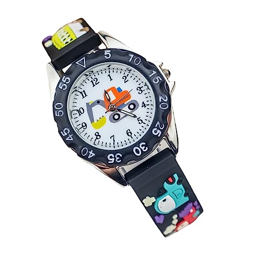 Healeved Student Cartoon Uhr Junge Mädchen Quarzuhr Mit Verstellbarem Armband Aus Weichem Material Für Angenehmes Tragegefühl Und Einfaches Zeitablesen von Healeved