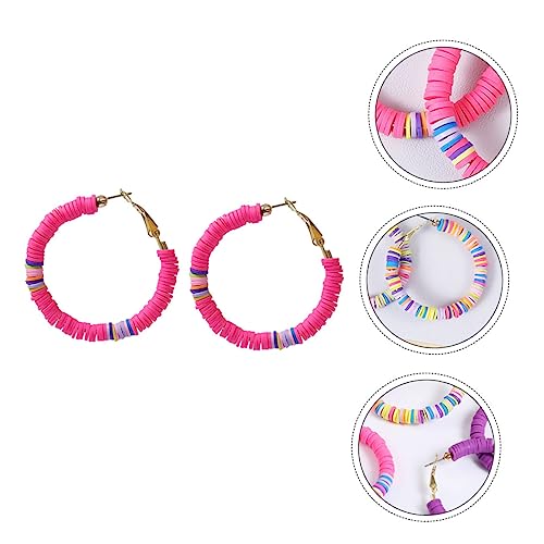 Healeved Stylische C Förmige Creolen Ohrringe Damen mit Bunten Polymer Clay Perlen Leichte Boho Ohrhänger Strand Accessoires für Sommer und Alltag Handgefertigt Langlebig Healeved Stylische C Förmige Creolen Ohrringe Damen mit Bunten Polymer Clay Perlen Leichte Boho Ohrhänger Strand Accessoires für Sommer und Alltag Handgefertigt Langlebig von Healeved