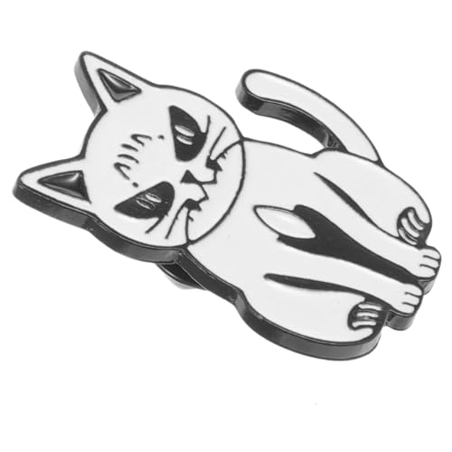 Healeved Süße Katzenbrosche aus Legierung Lustige Anstecknadel für Rucksäcke und Kleidung Tragbare Multifunktionale Cartoon brosche als Modisches Accessoire für Damen und Herren von Healeved