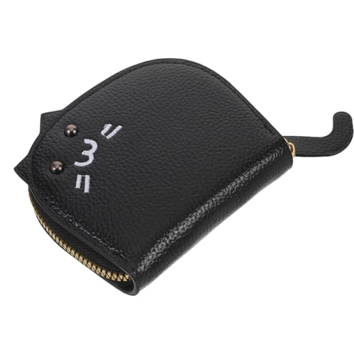 Healeved Süßes Katzen-münzbörsen Mehreren Fächern Sicherer Reißverschluss Praktischer Kartenhalter für Damen Kompakte Handgeldbörse und Vielseitiger Geldbeutel für Frauen von Healeved