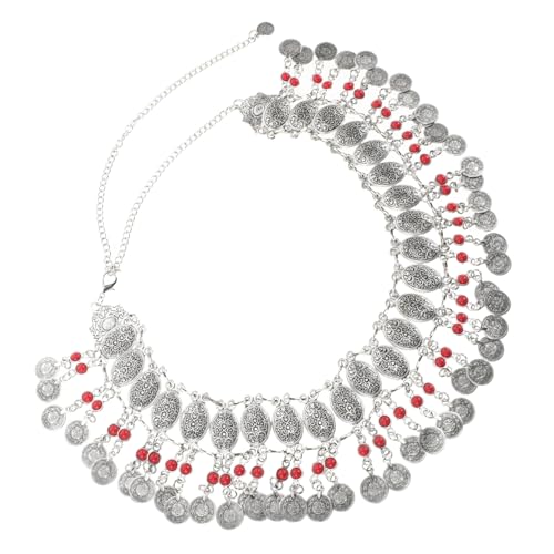 Healeved Taillenkette Mit Münzquaste Zubehör Bauch Gürtel Für Frauen Plattiert Damen Gürtel Tanzgürtel Trendy Hüftgurt Taillenperlen Hüftkette Party Rot Legierung Healeved Taillenkette Mit Münzquaste Zubehör Bauch Gürtel Für Frauen Plattiert Damen Gürtel Tanzgürtel Trendy Hüftgurt Taillenperlen Hüftkette Party Rot Legierung von Healeved
