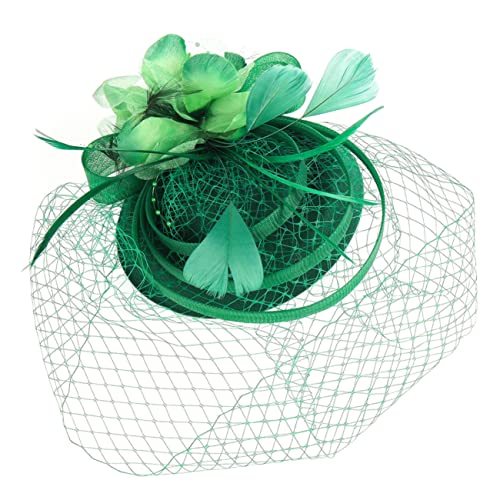 Healeved Tea Party Fascinator Hut Stirnband Damen Haarschmuck Feder Kopfschmuck Für Braut Halloween Weihnachten von Healeved