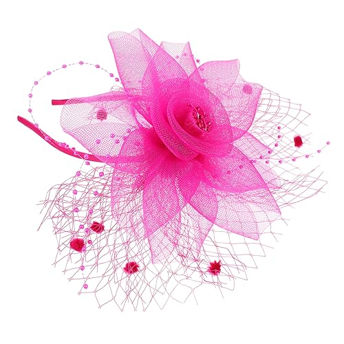 Healeved Stilvolles Netz-stirnband Fascinator Für Damen Für Hochzeit Teeparty Weihnachten Neujahr Valentinstag von Healeved