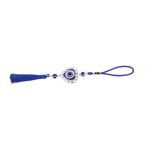 Healeved Teufelsauge Schlüsselanhänger Evil Eye Anhänger Glas Blau von Healeved
