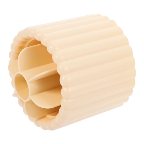 Healeved Rotierender Makeup Pinselhalter Mit Großem Fassungsvermögen Kosmetik Organizer Für Schreibtisch Für Lippenstifte Und Pinsel Elegantem Design Milchig von Healeved