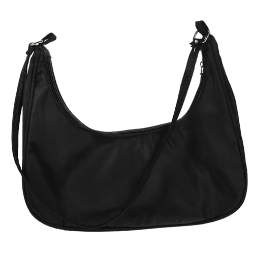 Healeved Tragbare Damen Handtasche Schwarz Stilvolle Umhängetasche mit Breit Verstellbarem Schultergurt für Alltag Shopping und Reisen Unterarmtasche für Frauen von Healeved