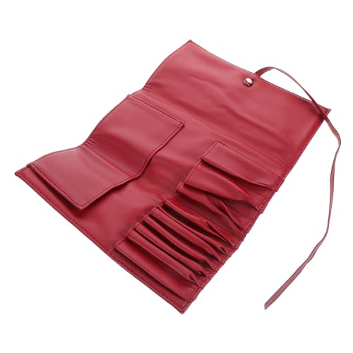 Healeved Kosmetikpinsel Aufbewahrungstasche Faltbare Make-up Bürsten Organizer Für Pinsel Wasserabweisend Und Tragbar Für Und Unterwegs Stilvolle Und Praktische Kosmetiktasche Rot von Healeved