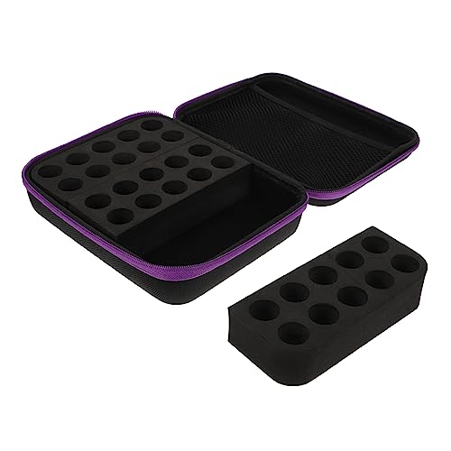 Healeved Tragbarer Organizer Für Ätherische Öle Aufbewahrungstasche Für Flaschen Flaschenetui Haltbares Material Praktische Organisation Schutz Vor Sonnenlicht Und Auslaufen von Healeved