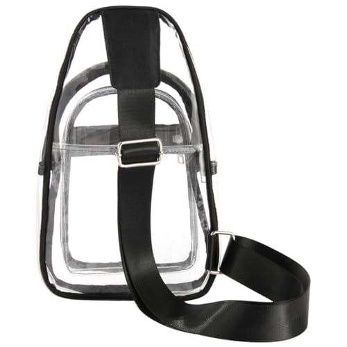 Healeved Transparente Brusttasche PVC Kleine Tragbare Umhängetasche und für Damen und Herren für Reisen und Freizeit von Healeved