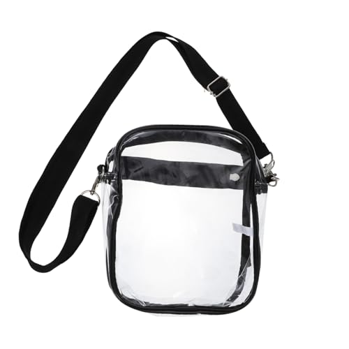Healeved Transparente Damen Schultertasche Modisch Vielseitig PVC Jelly Bag Alltagstasche Leichte Umhängetasche Elegant Praktisch für Frauen von Healeved