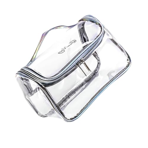 Healeved Transparente Kosmetiktasche Für Frauen Tragbare Reise Make up Tasche Aus PVC Große Aufbewahrungstasche Für Kosmetika Für Urlaub Fitness Und Outdoor Aktivitäten von Healeved