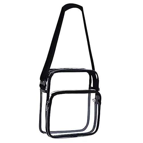 Healeved Transparente Umhängetasche Damen Verstellbar Leichte Crossbody Tasche Vielseitig für Shopping Party Alltag Reise von Healeved
