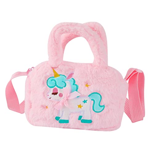Healeved Umhängetasche für Plüsch Handtasche mit Verstellbarer Schultergurt für Teenager für Reisen Freizeit Süßes Design von Healeved