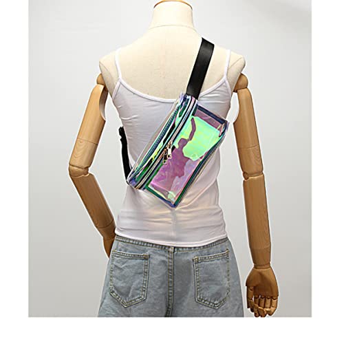 Healeved Reflektierende Tasche Aus Robustem Pu-Material Hüfttasche Mit Verstellbarem Riemen Unisex-Tasche Für Alltag Und Reisen Passend Für Telefon Geldbörse Und Kosmetik von Healeved