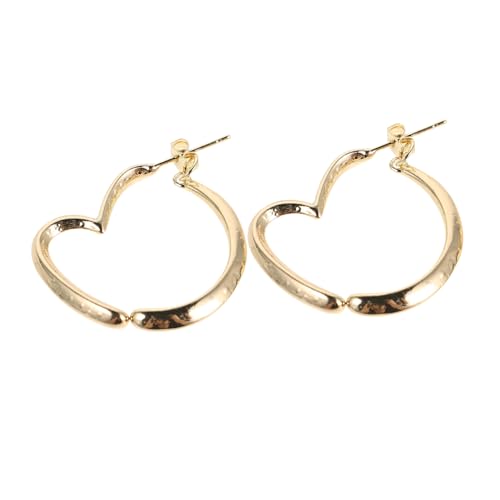 Healeved Unregelmäßige Herz Ohrringe Gold Große Herzform Dangle Creolen Damen Schmuck Leicht Langlebig Geschenkverpackung für Alltag und Festliche Anlässe Healeved Unregelmäßige Herz Ohrringe Gold Große Herzform Dangle Creolen Damen Schmuck Leicht Langlebig Geschenkverpackung für Alltag und Festliche Anlässe von Healeved
