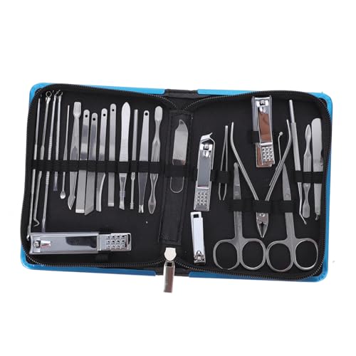 Healeved 26 Stück Maniküre Für Professionelle Nagelpflege Nagelschneider Und Pediküre Werkzeuge Tragbar Und Leicht Schwarz Für Damen Und Herren Für Reisen von Healeved