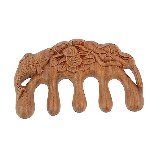 Healeved Verawood Haarbürste Ergonomischer Kamm Zur Kopfhautmassage Tragbare Mit Glatter Oberfläche Für Damen Und Herren Zur Stimulation Durchblutung Und Entspannung Muskulatur von Healeved