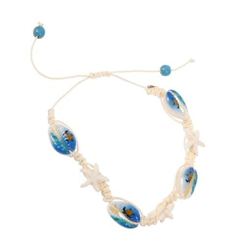 Healeved Verstellbares Muschel armband mit Schildkröten design Handgewebtes Boho Schmuckstück für Damen und Herren Vielseitiges Strandaccessoire im Lässigen Surferstil von Healeved