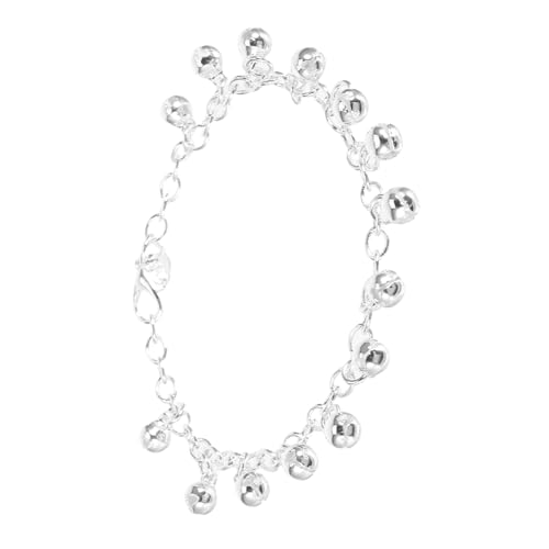 Healeved Verstellbares Silbernes Fußkettchen mit Zarten Glocken Leichtes Kettenarmband für Damen Angenehm zu Tragen Stilvolles Sommer Schmuckstück mit Melodischem von Healeved