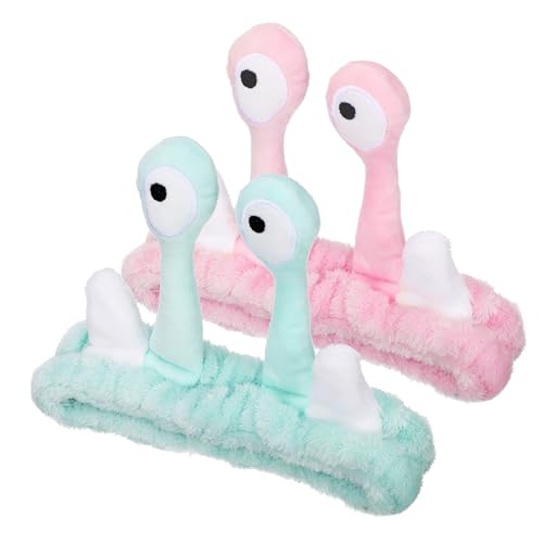 Healeved 2stücke Schnecken-stirnband Gesichts-stirnband Aus Fleece Hautpflege-stirnbänder Zum Waschen Gesichts Spa-stirnbänder Für Frauen Zum Waschen von Healeved