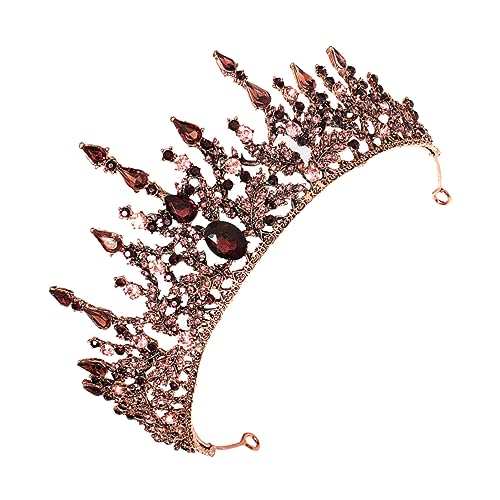 Healeved Vintage Braut Tiara aus Hochwertiger Legierung Zierliche Barock Krone für Hochzeit Party Fotoshooting und Festliche Anlässe Modisches Damen Accessoire von Healeved