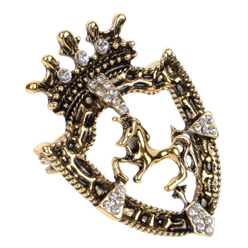 Healeved Vintage Brosche für Herren Eleganter Barock Anstecker aus Langlebiger Zinklegierung Design als Modisches Accessoire für Anzüge Hemden und Besondere Anlässe Wie Hochzeiten und von Healeved