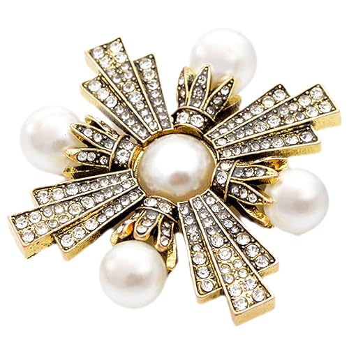 Healeved Vintage Cross Brosche Damen Retro Barock Stil Anstecknadel für Kleidung Hüte Pullover Leicht Robust Elegantes Schmuckaccessoire für Damen und Teens von Healeved