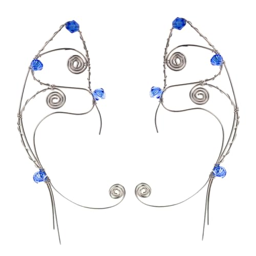 Healeved Vintage Ear Ohrklemme Handgefertigt Fairy Ear Jewelry Modisches Accessoire für Damen und Mädchen für Party Hochzeit Alltag und von Healeved