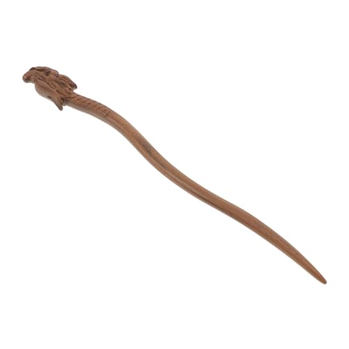 Healeved Vintage Holz Haarnadel für Damen Grüner Sandelholz Haarschmuck mit Drachenkopf für Hochzeiten Partys und Alltag Praktisch und Elegant für Frisuren von Healeved
